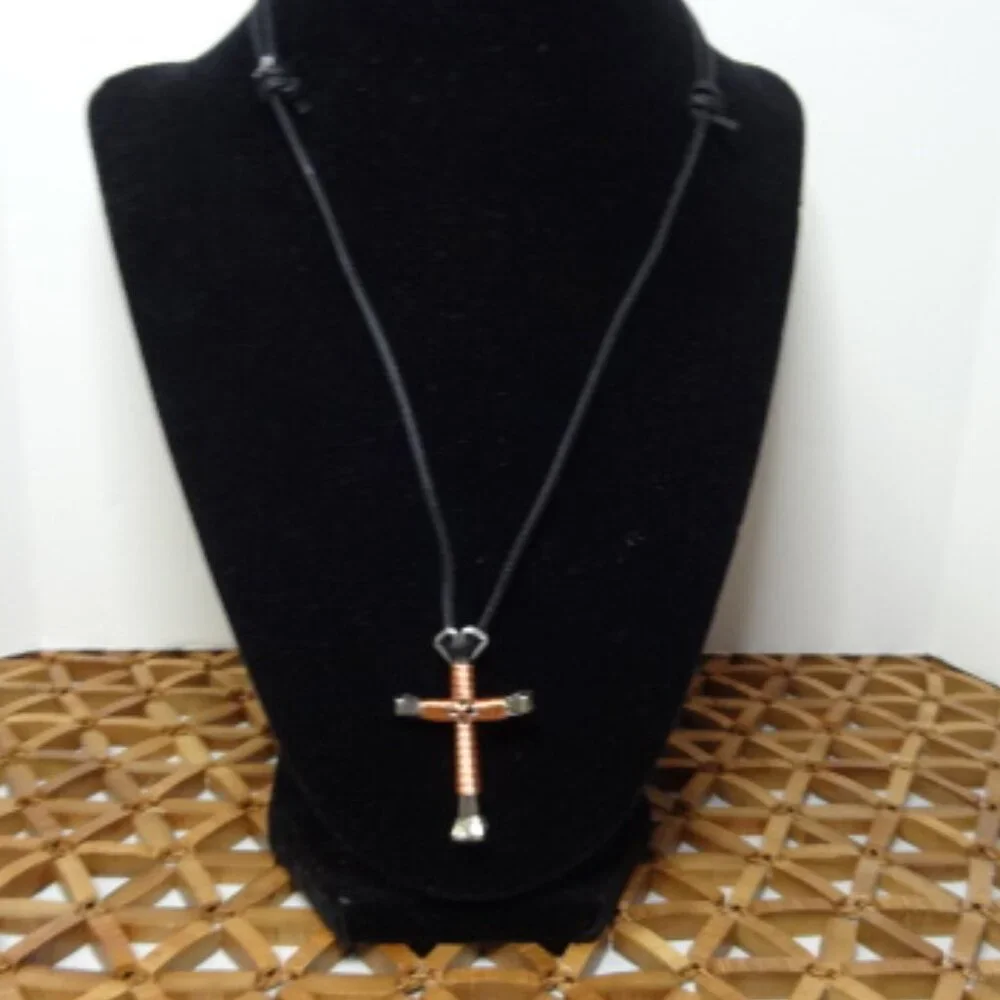 Handmade The Disciples Cross Necklace, NWT - Picture 2 of 5